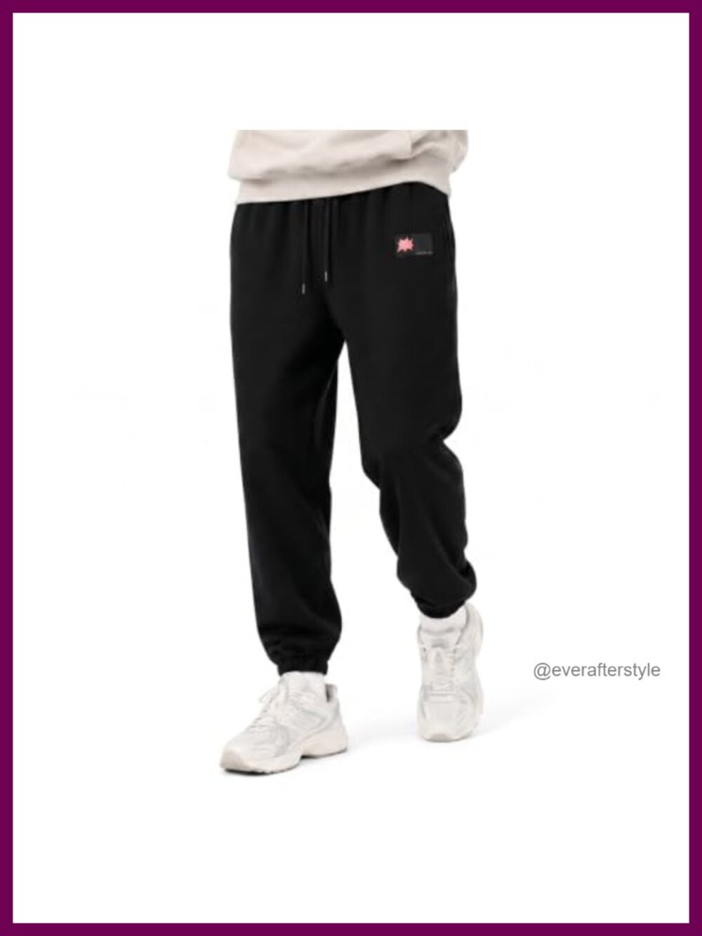 Men's 100% Cotton Baggy Sweatpants Joggers Pockets Tapered